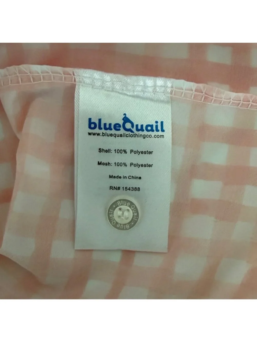 NWT Blue Quail Guayabera Orange White Check Short Sleeve Button Down Shirt (7)